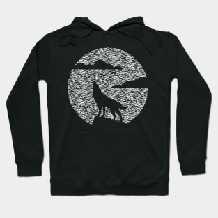 Howling Wolf In The Glow Of The Full Moon Hoodie